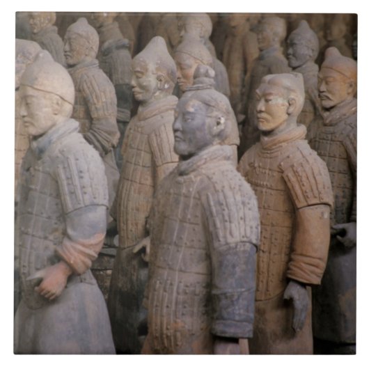 Carreau Les guerriers de Terra Cotta dans l'empereur Qin S (Devant)