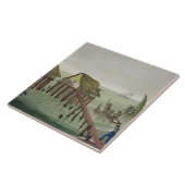 Carreau Les habitations de la tribu de Papu, Rawak, (Côté)