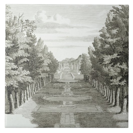 Carreau Les jardins chez Tshehar-Bagh, Isphahan, from (Devant)