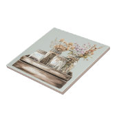 Carreau Les jarres de Mason, fleurs sauvages dans la ferme (Côté)