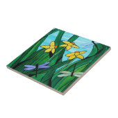 Carreau Les jonquilles et le dragon vole (Côté)