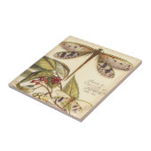 Carreau Les libellules aux Feuilles et aux fruits (Côté)