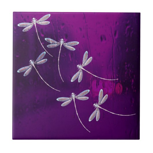 Carreau Les libellules dans l'eau (Devant)