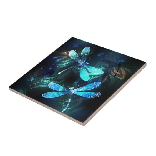 Carreau Les libellules du lac (Côté)