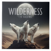 Carreau Les loups hurlent à la Pleine lune Wilderness appe (Devant)