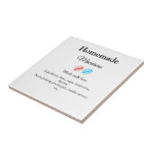 Carreau Les macarons faits maison ajoutent des ingrédients (Côté)