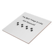 Carreau Les meilleures choses dans la vie sont secourues (Côté)