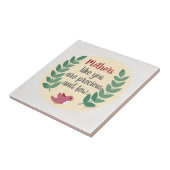 Carreau Les mères comme toi sont Precives et peu de maman (Côté)