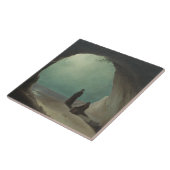 Carreau Les moines chrétiens dans une Grotte (par Carl Ble (Côté)