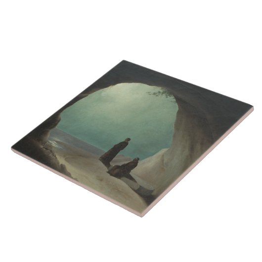 Carreau Les moines chrétiens dans une Grotte (par Carl Ble (Côté)