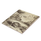 Carreau Les oeufs de tortue hachant, de "Chine ont (Côté)