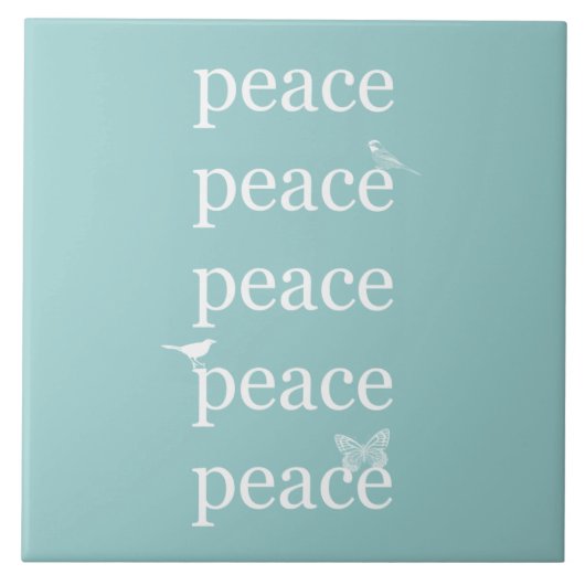 Carreau Les oiseaux de paix (Devant)