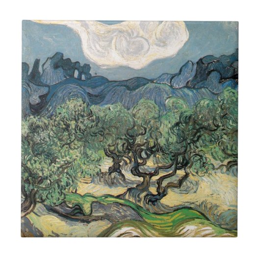 Carreau Les oliviers, Vincent van Gogh (Devant)