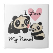 Carreau Les pandas I aiment ma Nana (Devant)