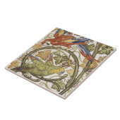 Carreau Les perroquets de Morgan sur la collection de grap (Côté)