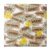 Carreau Les plages hawaïennes tropicales (Devant)