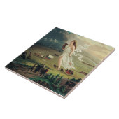 Carreau Les progrès américains par John Gast (Côté)