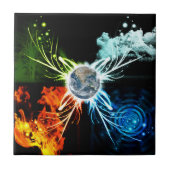 Carreau Les quatre éléments (Devant)