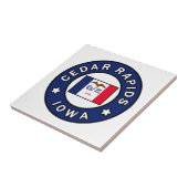 Carreau Les rapides de cèdre Iowa (Côté)