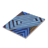 Carreau Les rectangles bleus dominent cette couleur cool a (Côté)