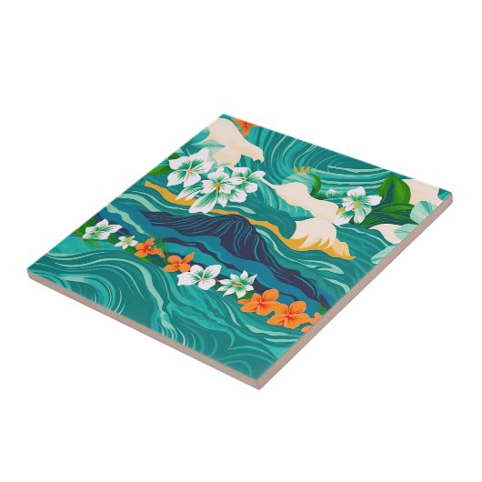 Carreau Les rêves des îles (Côté)