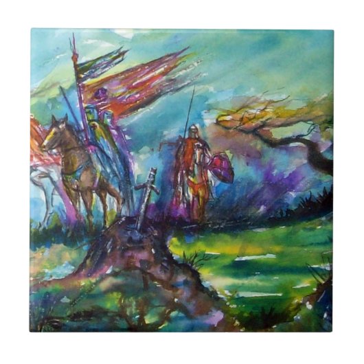 CARREAU LES RIDERS DANS LA TEMPÊTE (Devant)