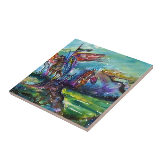 CARREAU LES RIDERS DANS LA TEMPÊTE (Côté)