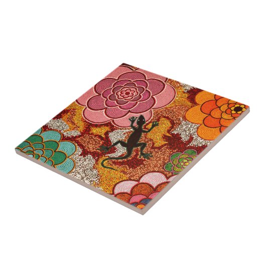 Carreau Les roses du désert (Côté)