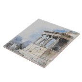 Carreau Les ruines des sites antiques aquarelles à Athènes (Côté)