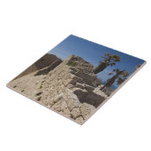 Carreau Les ruines du port de Césarée construites par Héro (Côté)