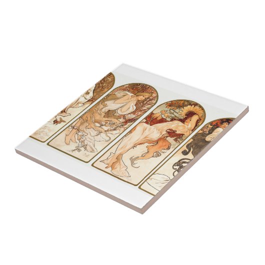 Carreau Les Saisons Original 1897 Par Alphonse Mucha (Côté)
