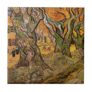 Carreau Les sens de la route par Vincent van Gogh