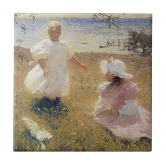 Carreau Les soeurs, par Frank W. Benson (Devant)
