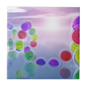 Carreau Les soleils dans leurs cours Carrelage décoratif