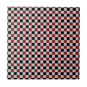 Carreau Les styles ceramiques de Black, Gray and Red Check