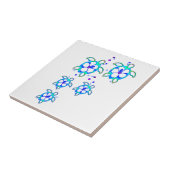 Carreau Les tortues hawaïennes du littoral Honu (Côté)