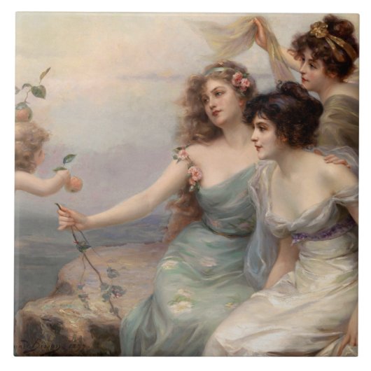 Carreau Les trois grâces d'Edouard Bisson (Devant)