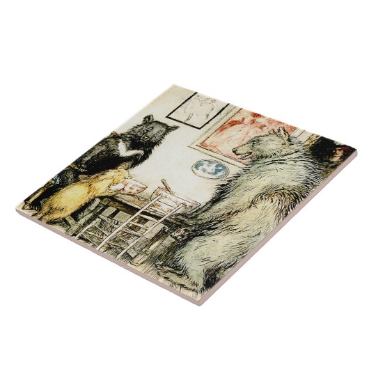 Carreau "Les trois ours" par Arthur Rackham (Côté)