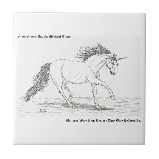 Carreau Les Unicornes sont réelles (Devant)