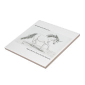 Carreau Les Unicornes sont réelles (Côté)