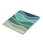 Carreau Les vagues colorées de l'océan (Côté)