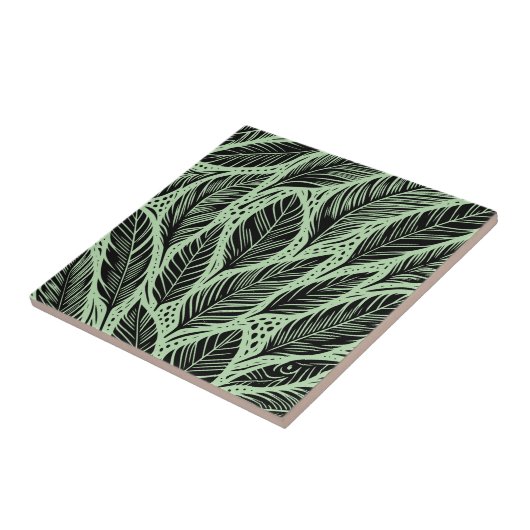 Carreau Les verts plumes (Côté)