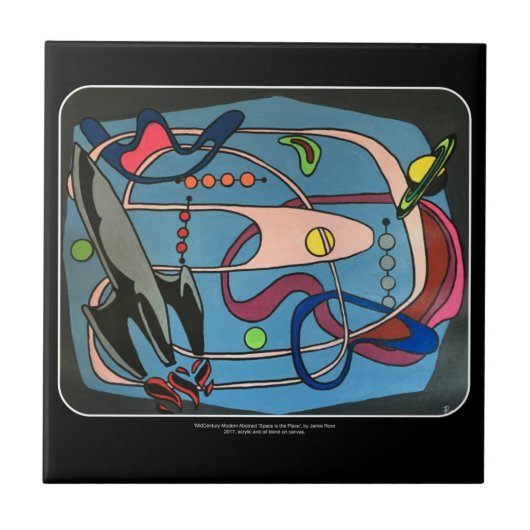 Carreau L'espace de mod de la moitié du siècle est la (Devant)