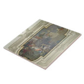 Carreau L'établissement du chapelet par St Dominic (fres (Côté)