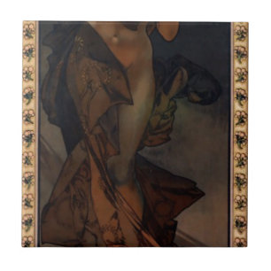 Carreau L'étoile du matin par Alphonse Mucha