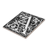 Carreau Lettre A Monogramme Médiéval Art Nouveau (Côté)