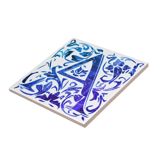 Carreau Lettre A vintage (Côté)