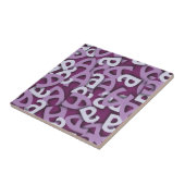 Carreau Lettre A violet (Côté)