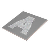 CARREAU LETTRE ARGENT A (Côté)