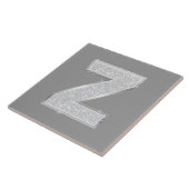 CARREAU LETTRE ARGENT Z (Côté)
